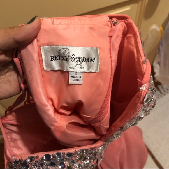 Coral Prom Dress - Picture 4 of 4